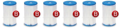 6 x Filtr do pompy komplet Typ B INTEX 29005 INTEX 6 x Filtr do pompy komplet Typ B INTEX 29005 INTEX