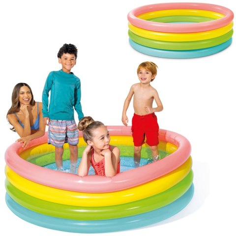 Basen dmuchany Tęcza 4 pierścienie 168 x 46 cm INTEX 56441 INTEX Basen dmuchany Tęcza 4 pierścienie 168 x 46 cm INTEX 56441 INTEX