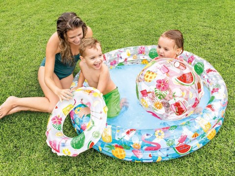 Basen dmuchany kółko i piłeczka zestaw 122 x 25 cm INTEX 59460 INTEX Basen dmuchany kółko i piłeczka zestaw 122 x 25 cm INTEX 59460 INTEX