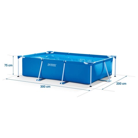 Basen ogrodowy stelażowy 300 x 200 x 75 cm INTEX 28272 INTEX Basen ogrodowy stelażowy 300 x 200 x 75 cm INTEX 28272 INTEX