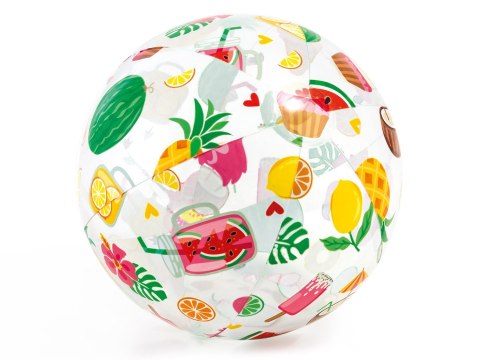 Dmuchana piłka plażowa z nadrukiem 51 cm INTEX 59040 kółka INTEX Dmuchana piłka plażowa z nadrukiem 51 cm INTEX 59040 kółka INTEX