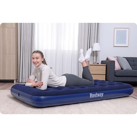 Materac dmuchany 188x99x22 cm jednoosobowy Bestway 67001 Bestway Materac dmuchany 188x99x22 cm jednoosobowy Bestway 67001 Bestway