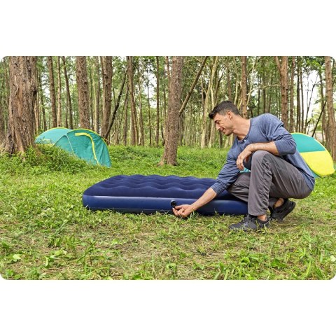 Materac dmuchany 203x152x22 cm z pompką tłokową Bestway 67374 Bestway Materac dmuchany 203x152x22 cm z pompką tłokową Bestway 67374 Bestway