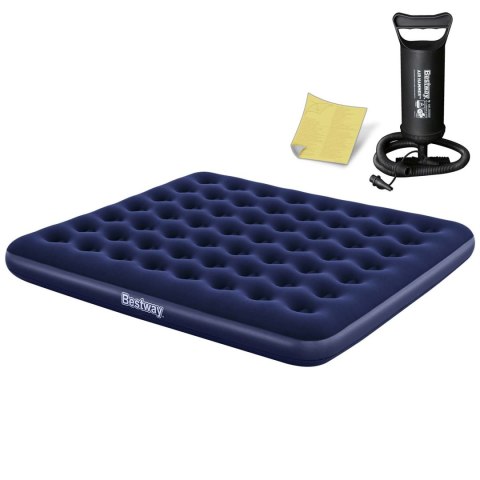 Materac dmuchany 203x183x22 cm z pompką tłokową Bestway 67004 Bestway Materac dmuchany 203x183x22 cm z pompką tłokową Bestway 67004 Bestway