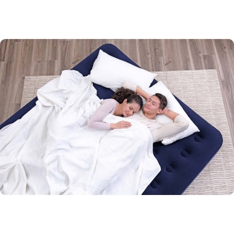 Materac dmuchany 203x183x22 cm z pompką tłokową Bestway 67004 Bestway Materac dmuchany 203x183x22 cm z pompką tłokową Bestway 67004 Bestway