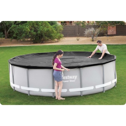 Pokrywa do basenu stelażowego 427 cm Bestway 58248 Bestway Pokrywa do basenu stelażowego 427 cm Bestway 58248 Bestway