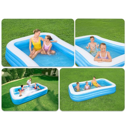 Basen dmuchany dla dzieci 305 x 183 x 56 cm Bestway 54009 Bestway Basen dmuchany dla dzieci 305 x 183 x 56 cm Bestway 54009 Bestway