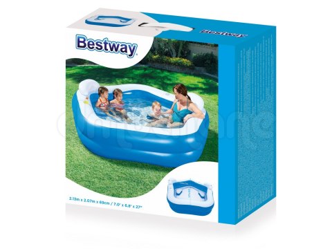 Basen dmuchany pięciokąt 213 x 207 x 69 cm Bestway 54153 Bestway Basen dmuchany pięciokąt 213 x 207 x 69 cm Bestway 54153 Bestway