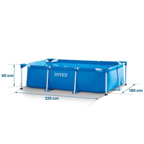 Basen ogrodowy stelażowy 220 x 150 x 60 cm zestaw 15w1 INTEX 28270 INTEX Basen ogrodowy stelażowy 220 x 150 x 60 cm zestaw 15w1 INTEX 28270 INTEX