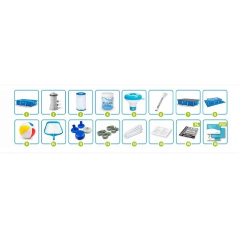 Basen ogrodowy stelażowy 300 x 200 x 75 cm zestaw 15w1 INTEX 28272 INTEX Basen ogrodowy stelażowy 300 x 200 x 75 cm zestaw 15w1 INTEX 28272 INTEX