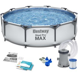 Basen ogrodowy stelażowy 305 x 76 cm zestaw 9w1 Bestway 56408 Bestway
