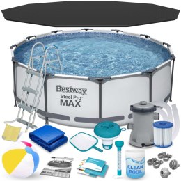 Basen ogrodowy stelażowy 366 x 100 cm zestaw 17w1 Bestway 56418 Bestway