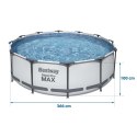 Basen ogrodowy stelażowy 366 x 100 cm zestaw 17w1 Bestway 56418 Bestway