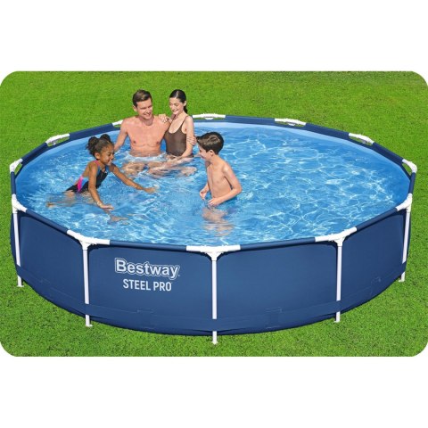 Basen ogrodowy stelażowy 366 x 76 cm zestaw 7w1 Bestway 56681 Bestway Basen ogrodowy stelażowy 366 x 76 cm zestaw 7w1 Bestway 56681 Bestway