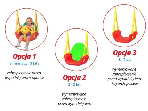 Huśtawka Kubełkowa Miś 3w1 - 424 Eduplay Huśtawka Kubełkowa Miś 3w1 - 424 Eduplay