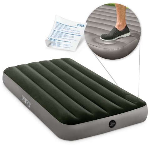 Materac dmuchany 191x99x25 cm z wbudowaną pompką nożną INTEX 64761 INTEX Materac dmuchany 191x99x25 cm z wbudowaną pompką nożną INTEX 64761 INTEX