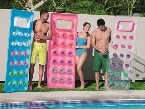 Materac plażowy z okienkiem 188 x 71 cm Bestway 43040 różowy Bestway Materac plażowy z okienkiem 188 x 71 cm Bestway 43040 różowy Bestway