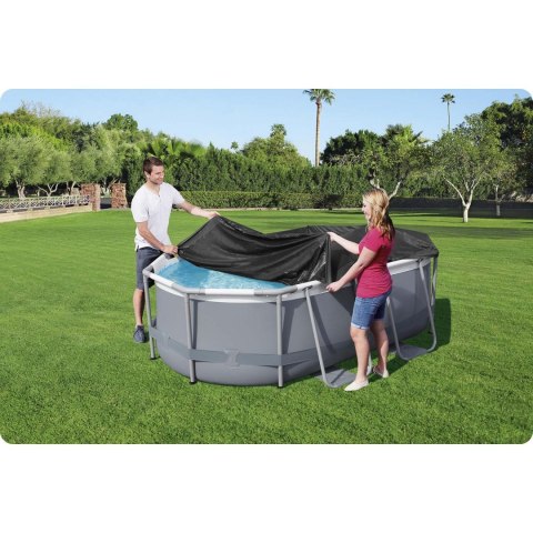 Pokrywa do basenu stelażowego owalnego 300 x 200 x 84 cm Bestway 58424 Bestway Pokrywa do basenu stelażowego owalnego 300 x 200 x 84 cm Bestway 58424 Bestway