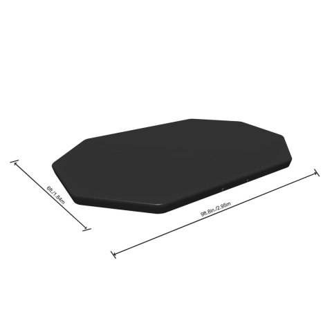 Pokrywa do basenu stelażowego owalnego 300 x 200 x 84 cm Bestway 58424 Bestway Pokrywa do basenu stelażowego owalnego 300 x 200 x 84 cm Bestway 58424 Bestway