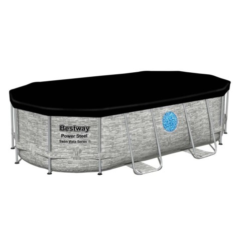 Pokrywa do basenu stelażowego owalnego 427 x 250 x 100 cm Bestway 58425 Bestway Pokrywa do basenu stelażowego owalnego 427 x 250 x 100 cm Bestway 58425 Bestway