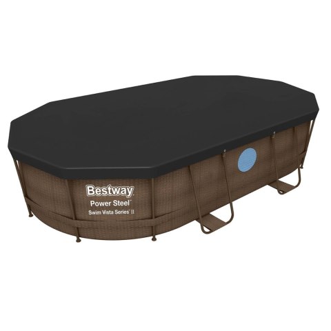 Pokrywa do basenu stelażowego owalnego 427 x 250 x 100 cm Bestway 58425 Bestway Pokrywa do basenu stelażowego owalnego 427 x 250 x 100 cm Bestway 58425 Bestway