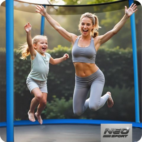 Trampolina ogrodowa 10ft/312cm z siatką zewnętrzną i drabinką Neo-Sport Trampolina ogrodowa 10ft/312cm z siatką zewnętrzną i drabinką Neo-Sport