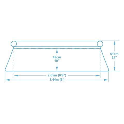 Basen ogrodowy rozporowy 244 x 61 cm 9w1 Bestway 57450 Bestway Basen ogrodowy rozporowy 244 x 61 cm 9w1 Bestway 57450 Bestway