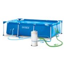 Basen ogrodowy stelażowy 300 x 200 x 75 cm 15w1 INTEX 28272 + maszynka do baniek GRATIS INTEX