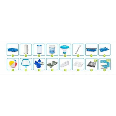 Basen ogrodowy stelażowy 300 x 200 x 75 cm 15w1 INTEX 28272 + maszynka do baniek GRATIS INTEX Basen ogrodowy stelażowy 300 x 200 x 75 cm 15w1 INTEX 28272 + maszynka do baniek GRATIS INTEX