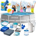 Basen ogrodowy stelażowy 305 x 76 cm 15w1 INTEX 26702 + maszynka do baniek GRATIS INTEX