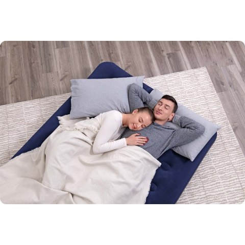 Materac dmuchany 191x132x22 cm z pompką tłokową Bestway 67002 Bestway Materac dmuchany 191x132x22 cm z pompką tłokową Bestway 67002 Bestway