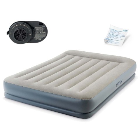 Materac dmuchany 203x152x30 cm z wbudowaną pompką elektryczną INTEX 64118 INTEX Materac dmuchany 203x152x30 cm z wbudowaną pompką elektryczną INTEX 64118 INTEX