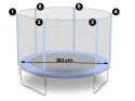 Siatka zewnętrzna do trampolin 183cm 6ft Neo-Sport Neo-Sport