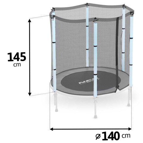Siatka zewnetrzna do trampoliny 140cm 4,5ft Neo-sport Neo-Sport Siatka zewnetrzna do trampoliny 140cm 4,5ft Neo-sport Neo-Sport