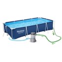 Basen ogrodowy stelażowy 400 x 211 x 81 cm 15w1 Bestway 56405N Bestway