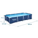 Basen ogrodowy stelażowy 400 x 211 x 81 cm 4w1 Bestway 56405N Bestway