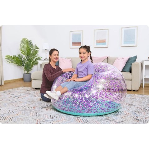 Fotel dmuchany z brokatem Bestway 75115 Bestway Fotel dmuchany z brokatem Bestway 75115 Bestway