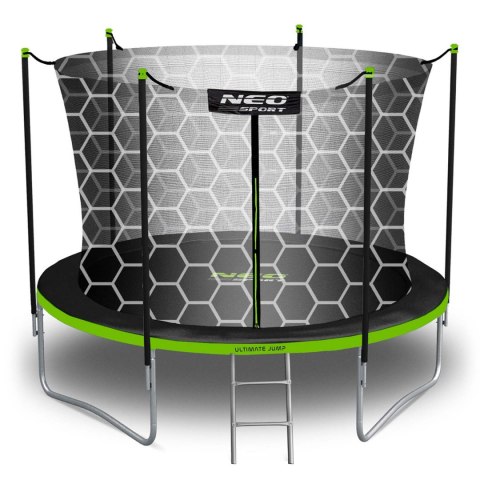 Trampolina ogrodowa 10ft/312cm z siatką wewnętrzną i drabinką Neo-Sport Neo-Sport Trampolina ogrodowa 10ft/312cm z siatką wewnętrzną i drabinką Neo-Sport Neo-Sport
