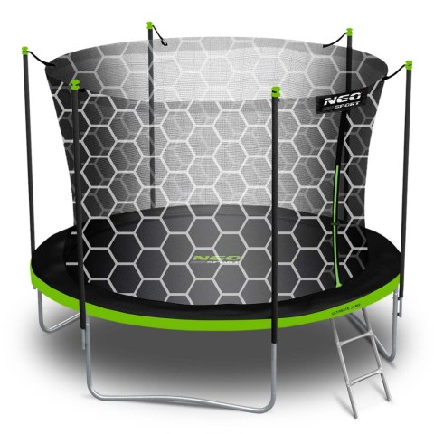 Trampolina ogrodowa 10ft/312cm z siatką wewnętrzną i drabinką Neo-Sport Neo-Sport Trampolina ogrodowa 10ft/312cm z siatką wewnętrzną i drabinką Neo-Sport Neo-Sport