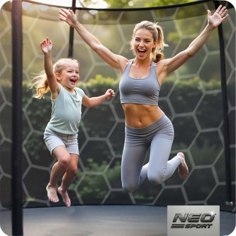 Trampolina ogrodowa 10ft/312cm z siatką wewnętrzną i drabinką Neo-Sport Neo-Sport Trampolina ogrodowa 10ft/312cm z siatką wewnętrzną i drabinką Neo-Sport Neo-Sport