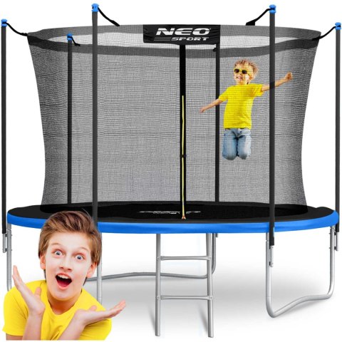 Trampolina ogrodowa 10ft/312cm z siatką wewnętrzną i drabinką Neo-Sport Neo-Sport Trampolina ogrodowa 10ft/312cm z siatką wewnętrzną i drabinką Neo-Sport Neo-Sport
