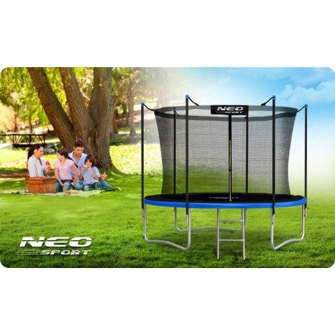 Trampolina ogrodowa 10ft/312cm z siatką wewnętrzną i drabinką Neo-Sport Neo-Sport Trampolina ogrodowa 10ft/312cm z siatką wewnętrzną i drabinką Neo-Sport Neo-Sport