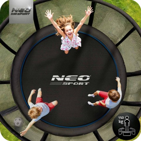 Trampolina ogrodowa 10ft/312cm z siatką zewnętrzną i drabinką Neo-Sport Neo-Sport Trampolina ogrodowa 10ft/312cm z siatką zewnętrzną i drabinką Neo-Sport Neo-Sport