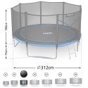 Trampolina ogrodowa 10ft/312cm z siatką zewnętrzną i drabinką Neo-Sport Neo-Sport