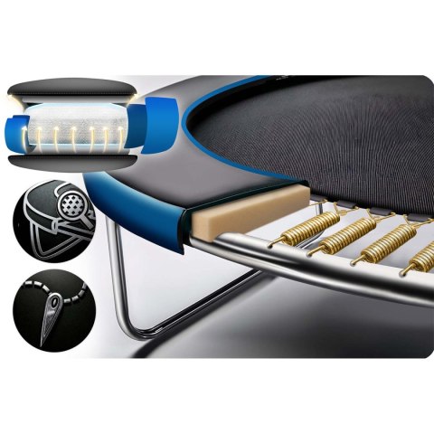 Trampolina ogrodowa 10ft/312cm z siatką zewnętrzną i drabinką Neo-Sport Neo-Sport Trampolina ogrodowa 10ft/312cm z siatką zewnętrzną i drabinką Neo-Sport Neo-Sport