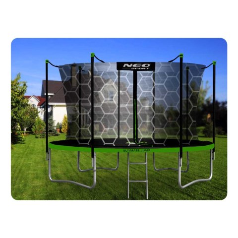 Trampolina ogrodowa 12ft/374cm z siatką wewnętrzną i drabinką Neo-Sport Neo-Sport Trampolina ogrodowa 12ft/374cm z siatką wewnętrzną i drabinką Neo-Sport Neo-Sport