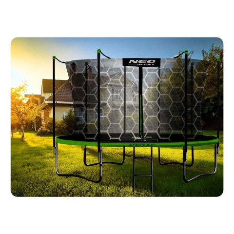 Trampolina ogrodowa 13ft/404cm z siatką wewnętrzną i drabinką Neo-Sport Neo-Sport Trampolina ogrodowa 13ft/404cm z siatką wewnętrzną i drabinką Neo-Sport Neo-Sport