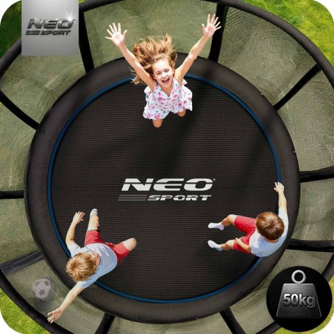 Trampolina ogrodowa 6ft/183cm z siatką zewnętrzną i drabinką Neo-Sport Neo-Sport Trampolina ogrodowa 6ft/183cm z siatką zewnętrzną i drabinką Neo-Sport Neo-Sport