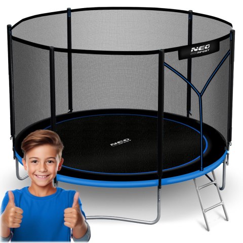 Trampolina ogrodowa 6ft/183cm z siatką zewnętrzną i drabinką Neo-Sport Neo-Sport Trampolina ogrodowa 6ft/183cm z siatką zewnętrzną i drabinką Neo-Sport Neo-Sport