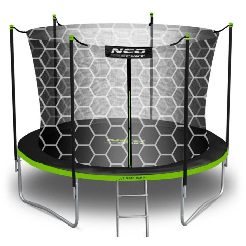 Trampolina ogrodowa 8ft/252cm z siatką wewnętrzną i drabinką Neo-Sport Neo-Sport Trampolina ogrodowa 8ft/252cm z siatką wewnętrzną i drabinką Neo-Sport Neo-Sport